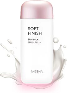 1. Missha All Around Safe Block Essence Sun Milk SPF50+ PA+++