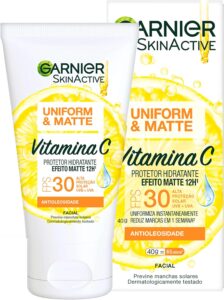 Protetor Hidratante Facial Uniform & Matte Vitamina C FPS 30 - Garnier