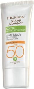 Protetor Solar Renew Advance Matte Antioleosidade FPS 50 - Avon