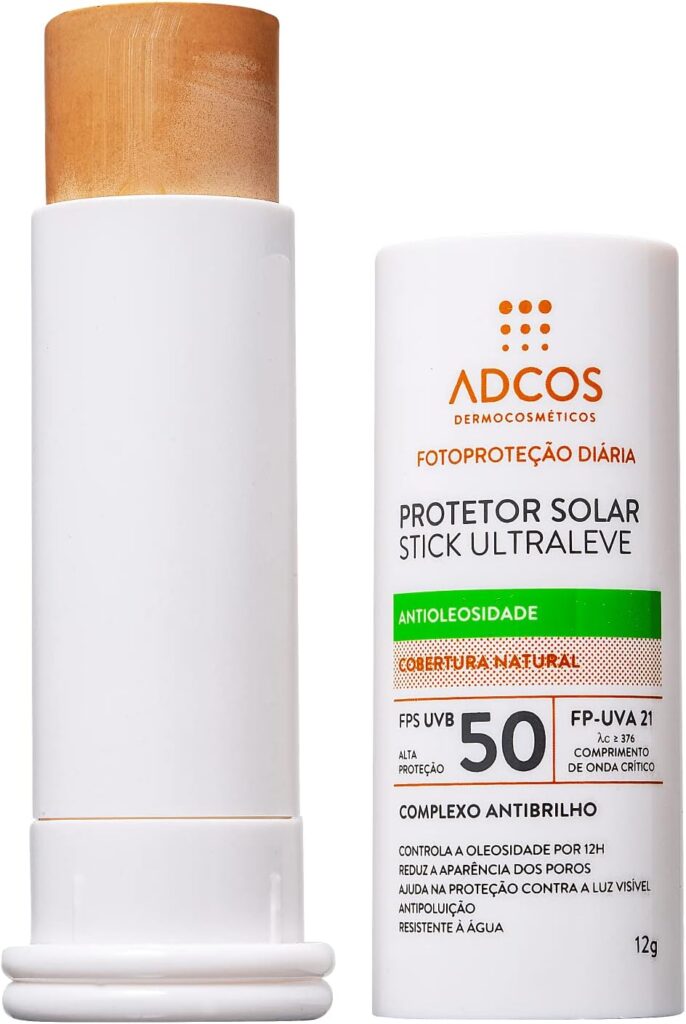 Protetor Solar Stick Antioleosidade com Cor FPS 50 – Adcos